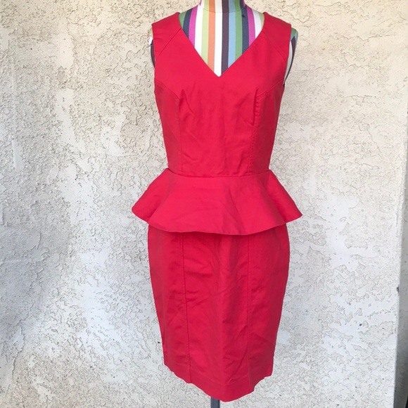 H&M Red Peplum Dress - Picture 3 of 8